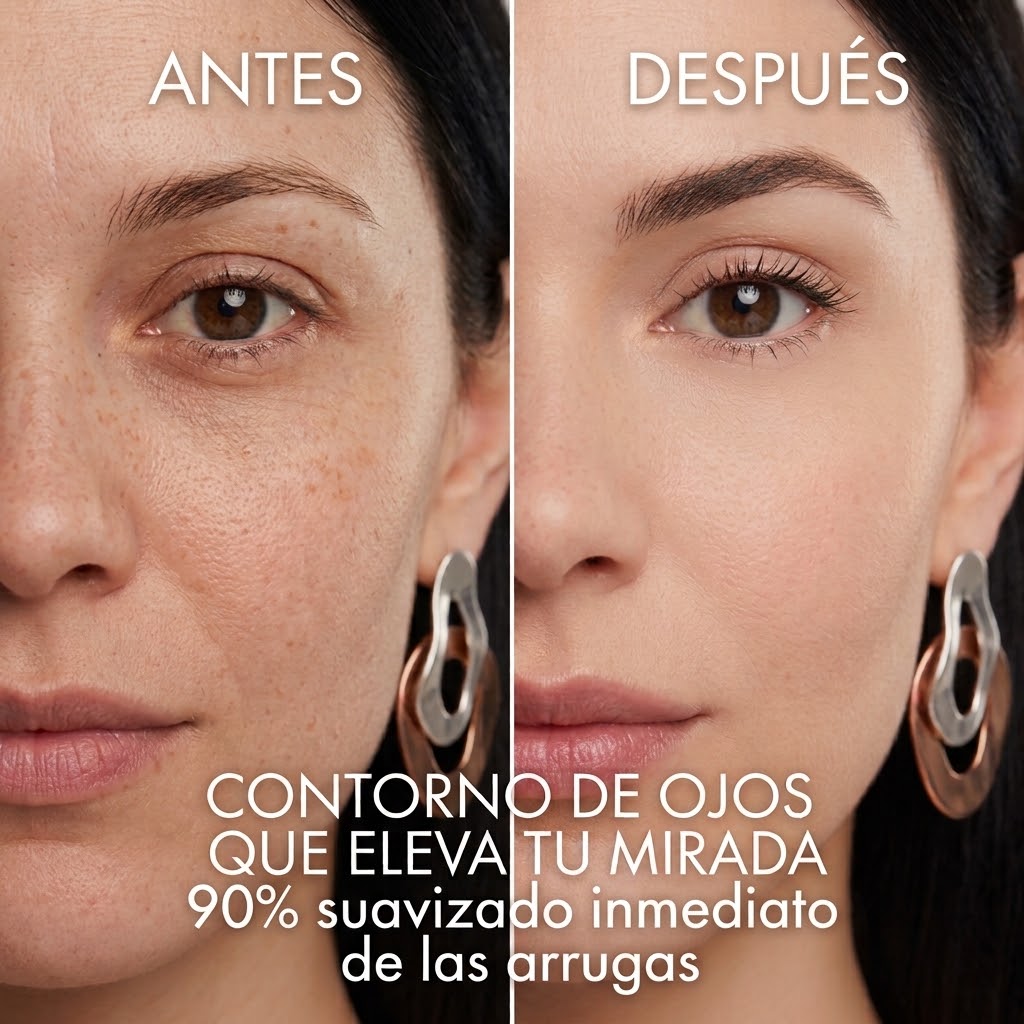 Contorno de ojos antes y después - Farmalínea Skincare